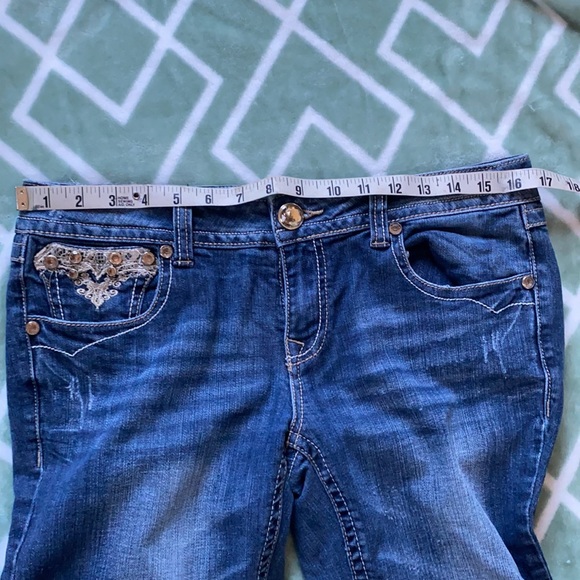 💎 Sz 29 Grace in LA Bootcut Western Jeans 💎 - Picture 8 of 9